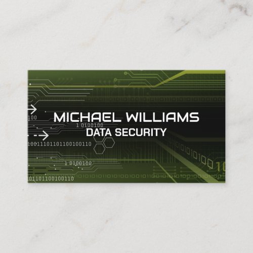 Network Security  Cyber Protection  Coding Business Card