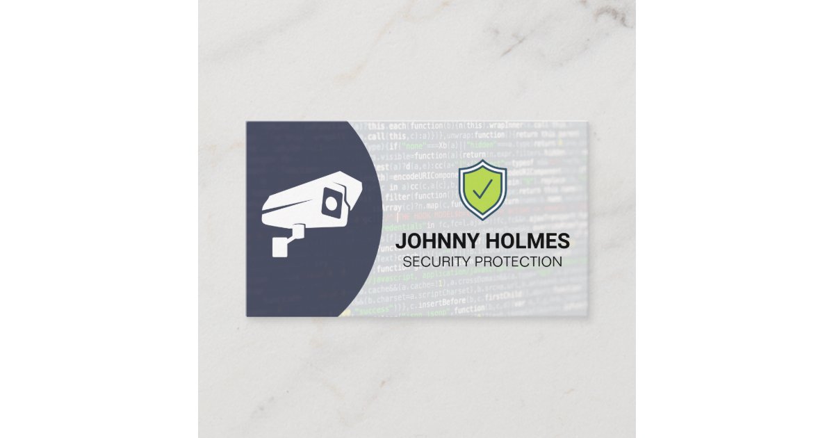 Network Security Security Camera Business Card Zazzle