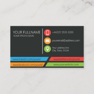 Networking business card.