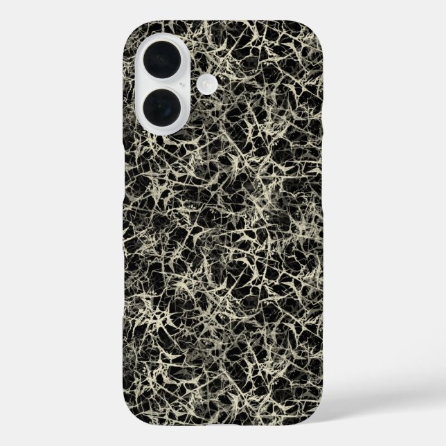 Networking Neurons on Black - seamless pattern. Case-Mate iPhone Case (Back)