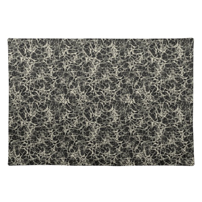Networking Neurons on Black - seamless pattern.    Cloth Placemat (Front)