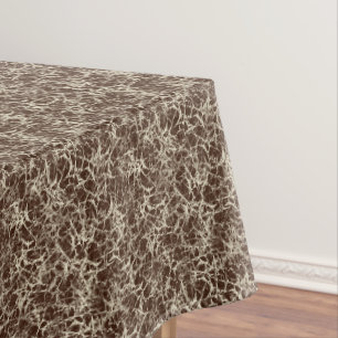 Networking Neurons on Red - seamless pattern. Tablecloth