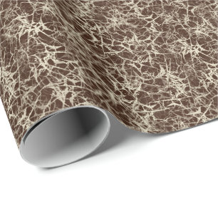 Networking Neurons on Red - seamless pattern. Wrapping Paper
