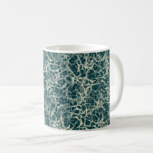 Networking Neurons on Teal - seamless pattern. Coffee Mug