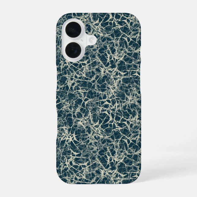 Networking Neurons on Teal - seamless pattern. Iphone Case (Back)