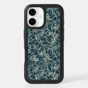 Networking Neurons on Teal - seamless pattern. iPhone 16 Case