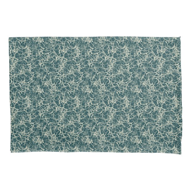Networking Neurons on Teal - seamless pattern.  Pillow Case (Front)