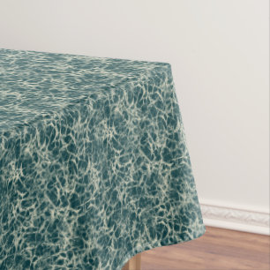 Networking Neurons on Teal - seamless pattern. Tablecloth