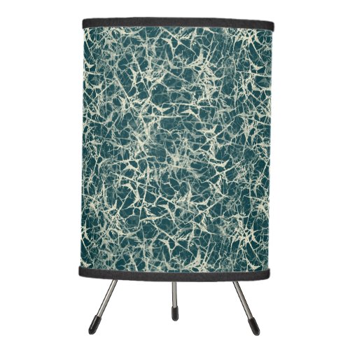 Networking Neurons on Teal _ seamless pattern  Tripod Lamp