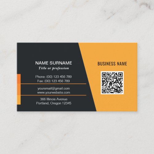 Networking personal or corporate QR code Business Card