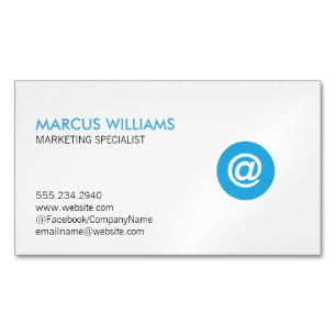Networking Specialist Email Icon Business Card Magnet
