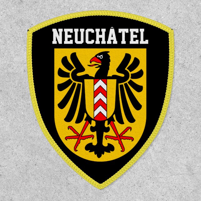 Neuchâtel coat of arms, Switzerland Patch (Front)