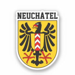 Neuchâtel coat of arms, Switzerland Sticker