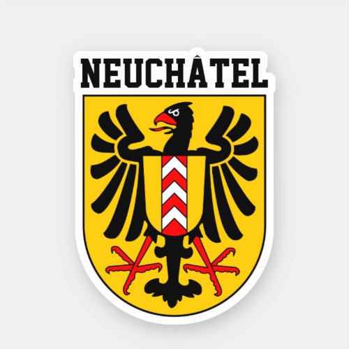 Neuchtel coat of arms Switzerland  Sticker