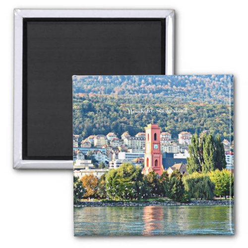 Neuchatel Switzerland landscape Magnet