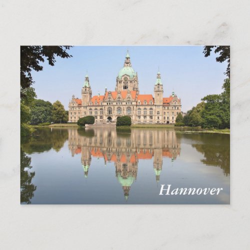 Neues Rathaus in Hannover Postcard