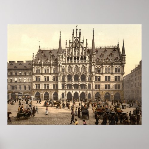 Neues Rathaus in Munich Poster
