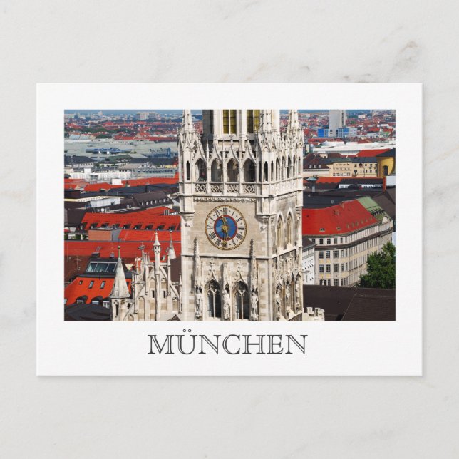 Neues Rathaus, Munich Postcard (Front)