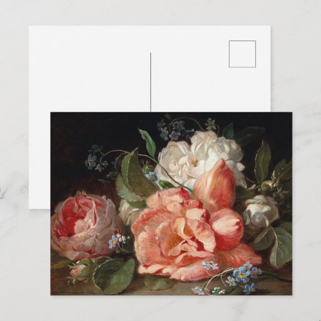 Neugebauer J. A Bouquet of Flowers with Roses...  Postcard (Front/Back)