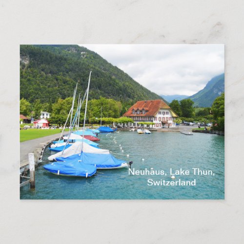 Neuhaus at Lake Thun Postcard
