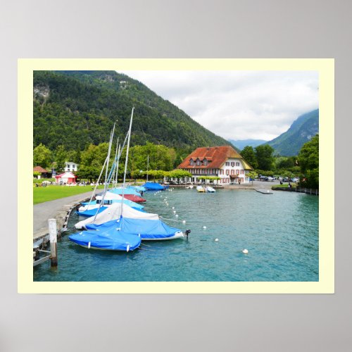 Neuhaus at Lake Thun Poster