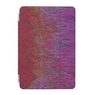 "Neural Firestorm" Abstract” Red Purple iPad Mini Cover