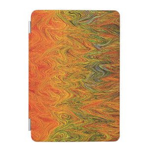 "Neural Firestorm" Abstract Yellow Orange iPad Mini Cover