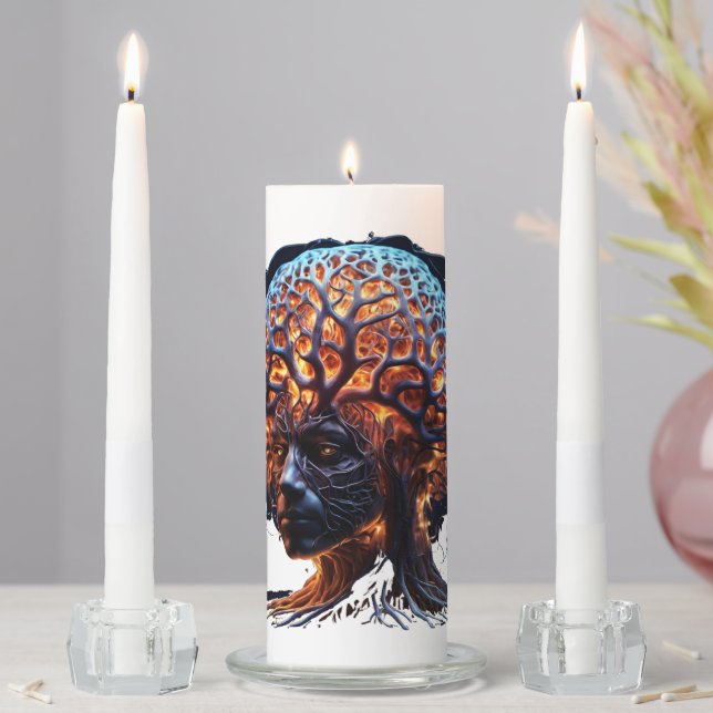 "Neural Harmony: A Vision of Clarity and Growth" Unity Candle Set (In Situ)