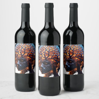 "Neural Harmony: A Vision of Clarity and Growth" Wine Label