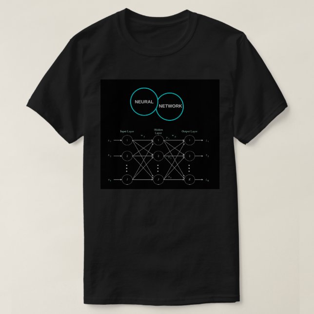 Neural Network Black Classic TShirt (Design Front)