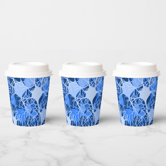 Neural Network Blue Neurons Paper cup (Multi)