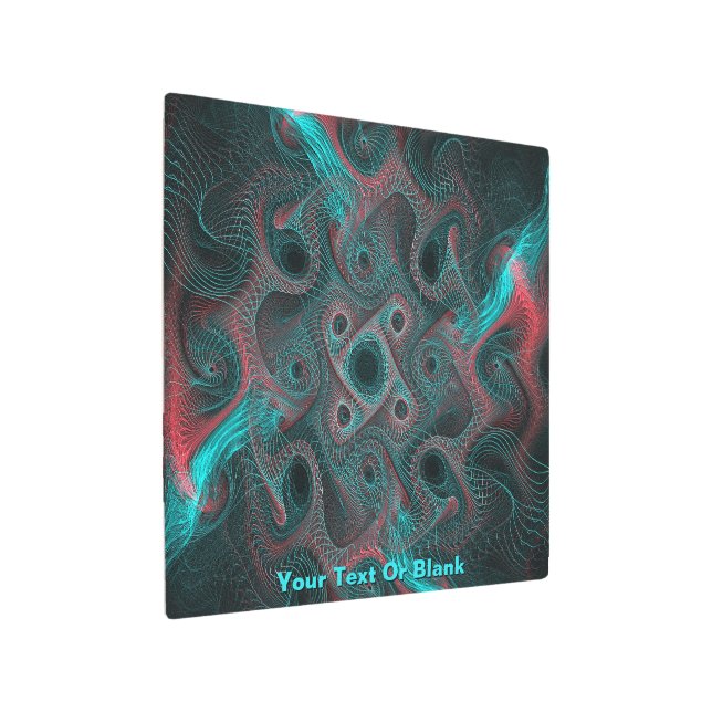 Neural Network Metal Print (Angled)