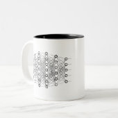 Neural Network Two-Tone Coffee Mug (Front Left)