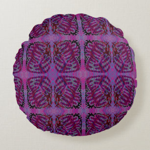 Neural-Pop Round Pillow