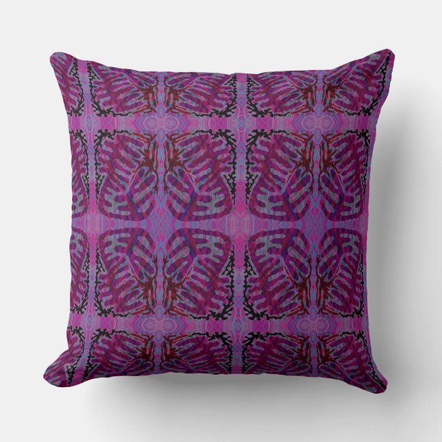 Neural-Pop Throw Pillow (Front)