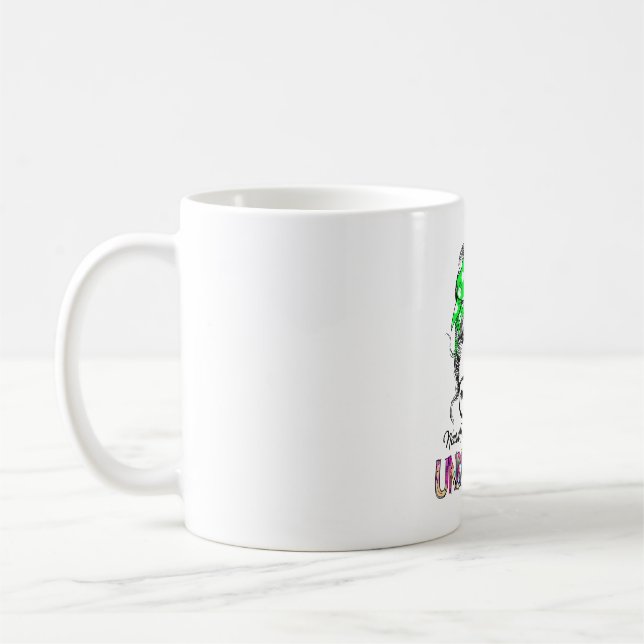 Neural Tube Defects Awareness Ribbon Support Gifts Coffee Mug (Left)