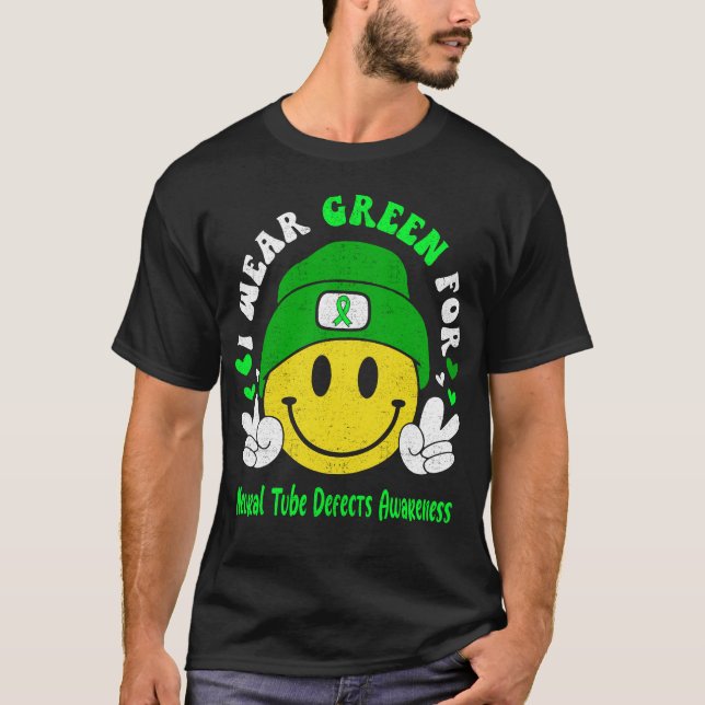 Neural Tube Defects Awareness Ribbon Support Gifts T-Shirt (Front)