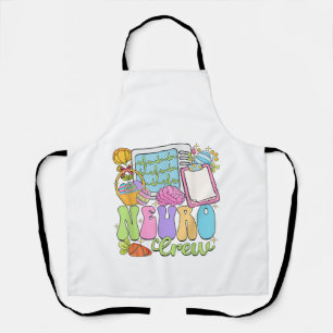 Neuro Crew Happy Easter Day Hoppy Neurology Nurse Apron