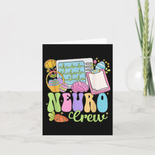Neuro Crew Happy Easter Day Hoppy Neurology Nurse Card