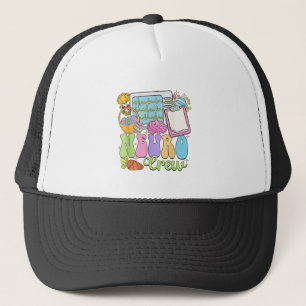 Neuro Crew Happy Easter Day Hoppy Neurology Nurse  Trucker Hat