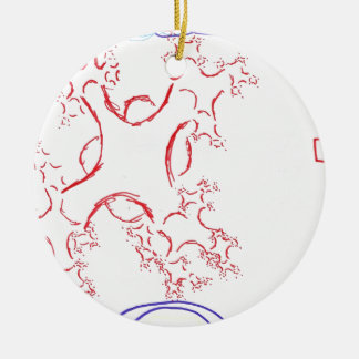 Neuro Fractalis Ceramic Ornament