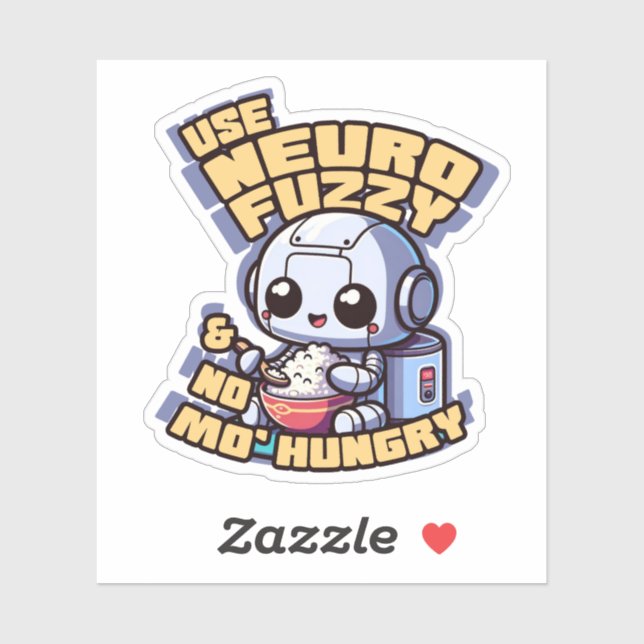 neuro fuzzy logic rice cooker AI neural network Sticker (Sheet)