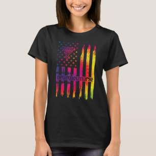 Neuro Icu Nurse Us Flag Neurology Intensive Care U T-Shirt