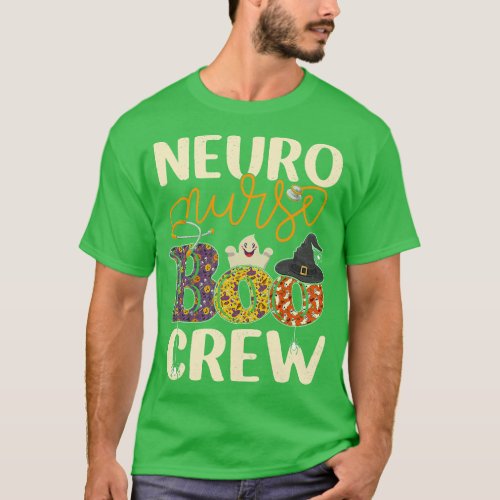 Neuro Nurse Boo Crew Neuroscience Nurse Halloween  T_Shirt
