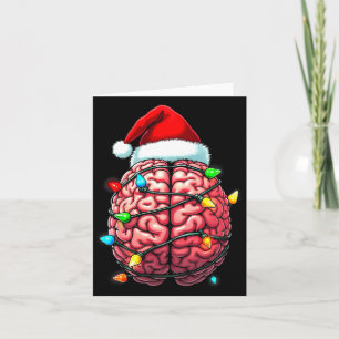 Neuro Nurse Xmas Santa Hat Neurology Premium Tri-b Card
