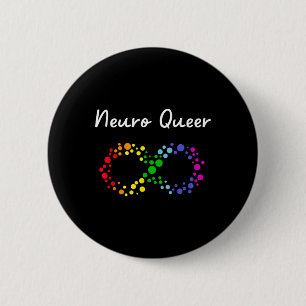 Neuro Queer! Lgbtq Gay Pride! Neurodiverse Autisti Button