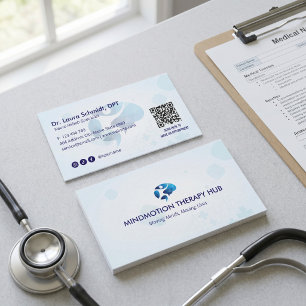 Neuro Rehab Business Minimalist White Card