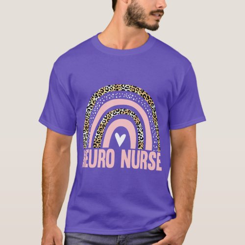 Neuro Trauma Icu Nurse Neurology Nurse Leopard Rai T_Shirt
