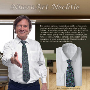 Neuroart Stained Glass Neck Tie