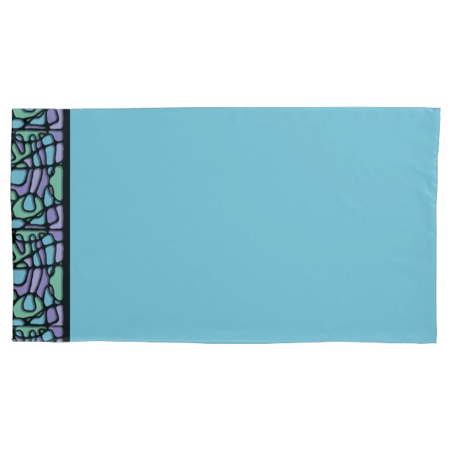 Neuroart Stained Glass Pillow Case (Front-Left)